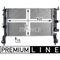 Aušinimo radiatorius
                                MAHLE                                                CR 2119 000P, MAHL