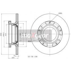stabdžių diskas (1vnt)
                                MAXGEAR                                                19-1237, MAXG