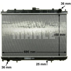 Aušinimo radiatorius
                                MAHLE                                CR 1491 000S, MAHLE, CR1491000S, a
