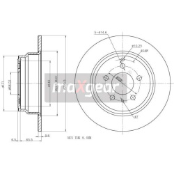 stabdžių diskas (1vnt)
                                MAXGEAR                                                19-0975, MAXG