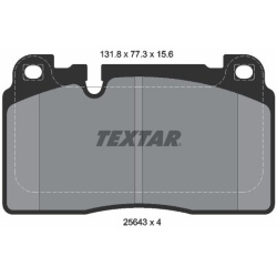 stabdžių trinkelių rinkinys, diskinis stabdys
                                TEXTAR                                      