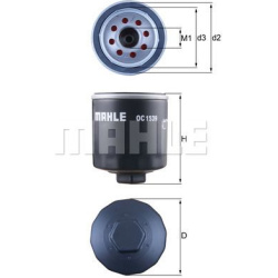 Filtras tepalo
MAHLE OC1539, MAHLE, OC1539, auto detalė
