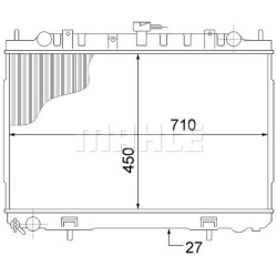 Aušinimo radiatorius
MAHLE CR 1491 000S, MAHL
