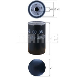alyvos filtras
                                MAHLE                                                OC38, MAHLE, OC38, auto d
