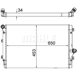 Aušinimo radiatorius
                                MAHLE                                CR 1539 002S, MAHLE, CR1539002S, a