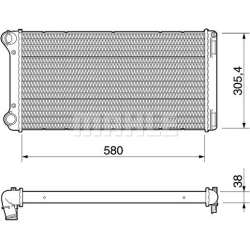 Aušinimo radiatorius
                                MAHLE                                                CR 1109 000P, MAHL