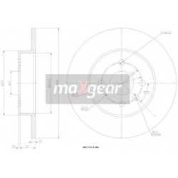 stabdžių diskas (1vnt)
                                MAXGEAR                                                19-1020, MAXG
