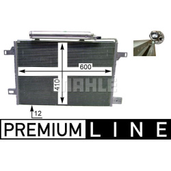 kondensatorius, oro kondicionierius BEHR *** PREMIUM LINE ***
                                MAHLE                          