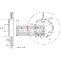 stabdžių diskas (1vnt)
                                MAXGEAR                                                19-1299, MAXG