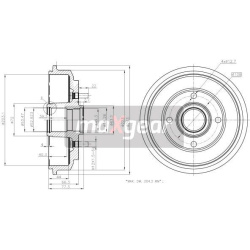 stabdžių būgnas
MAXGEAR 19-2316, MAXGEAR, 1