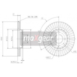stabdžių diskas (1vnt)
                                MAXGEAR                                                19-3218, MAXG
