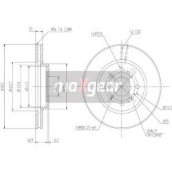 stabdžių diskas (1vnt)
MAXGEAR 19-0924, MAXG