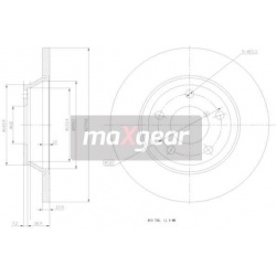 stabdžių diskas (1vnt)
                                MAXGEAR                                                19-0765MAX, M