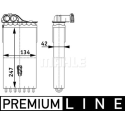 šilumokaitis, salono šildymas BEHR *** PREMIUM LINE ***
                                MAHLE                              