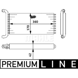 šilumokaitis, salono šildymas BEHR *** PREMIUM LINE ***
                                MAHLE                              