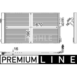 kondensatorius, oro kondicionierius BEHR *** PREMIUM LINE ***
                                MAHLE                          
