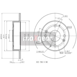 stabdžių diskas (1vnt)
MAXGEAR 19-3343, MAXG