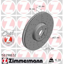 Stabdžių diskas SPORT Z
                                ZIMMERMANN                                                150.2980.