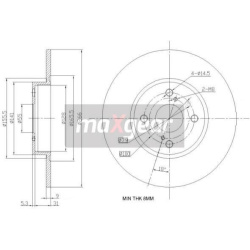 stabdžių diskas (1vnt)
                                MAXGEAR                                                19-0965, MAXG