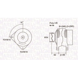 kintamosios srovės generatorius
                                MAGNETI MARELLI                                063731564010,