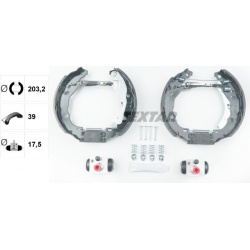 stabdžių trinkelių komplektas Shoe Kit Pro
                                TEXTAR                                         