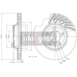stabdžių diskas (1vnt)
                                MAXGEAR                                                19-1836, MAXG