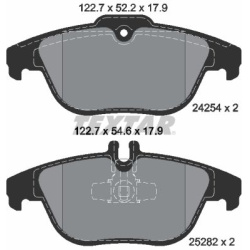 stabdžių trinkelių rinkinys, diskinis stabdys Q+
                                TEXTAR                                   
