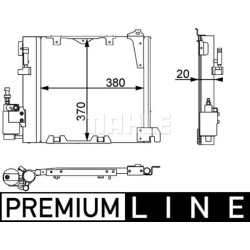 kondensatorius, oro kondicionierius BEHR *** PREMIUM LINE ***
                                MAHLE                          