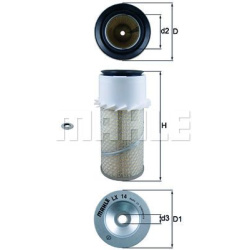 oro filtras
                                MAHLE                                                LX14, MAHLE, LX14, auto deta