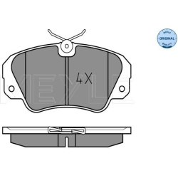 stabdžių trinkelių rinkinys, diskinis stabdys MEYLE-ORIGINAL: True to OE.
                                                