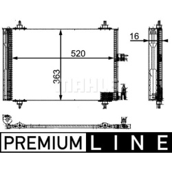 kondensatorius, oro kondicionierius BEHR *** PREMIUM LINE ***
                                MAHLE                          