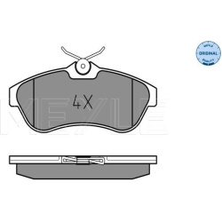 stabdžių trinkelių rinkinys, diskinis stabdys MEYLE-ORIGINAL: True to OE.