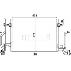 kondensatorius, oro kondicionierius BEHR
                                MAHLE                                               