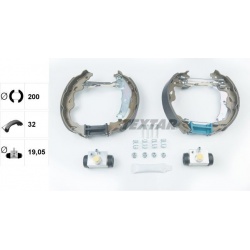 stabdžių trinkelių komplektas Shoe Kit Pro
                                TEXTAR                                         