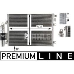 kondensatorius, oro kondicionierius BEHR *** PREMIUM LINE ***
                                MAHLE                          