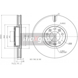 Stabdžių diskas
                                MAXGEAR                                                19-2749, MAXGEAR, 19