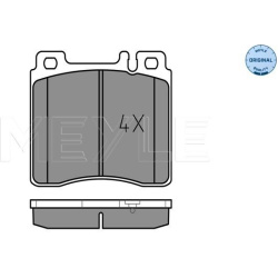 stabdžių trinkelių rinkinys, diskinis stabdys MEYLE-ORIGINAL: True to OE.