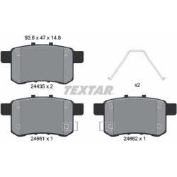stabdžių trinkelių rinkinys, diskinis stabdys
                                TEXTAR                                      