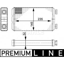 šilumokaitis, salono šildymas BEHR *** PREMIUM LINE ***
                                MAHLE                              