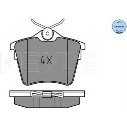 stabdžių trinkelių rinkinys, diskinis stabdys MEYLE-ORIGINAL: True to OE.
                                                