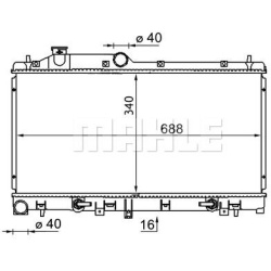 Aušinimo radiatorius
                                MAHLE                                                CR 1573 000S, MAHL