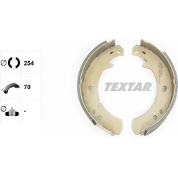stabdžių trinkelių komplektas, stovėjimo stabdis
                                TEXTAR                                  