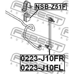 Stabilizatoriaus traukė
                                FEBEST                                0223-J10FR, Nenurodytas gamint