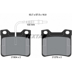 stabdžių trinkelių rinkinys, diskinis stabdys Q+
                                TEXTAR                                   
