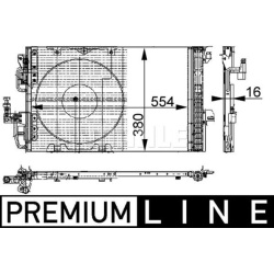 kondensatorius, oro kondicionierius BEHR *** PREMIUM LINE ***
                                MAHLE                          