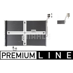 kondensatorius, oro kondicionierius BEHR *** PREMIUM LINE ***
                                MAHLE                          