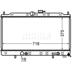 Aušinimo radiatorius
                                MAHLE                                                CR 748 000S, MAHLE