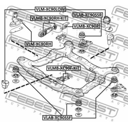 stebulės laikiklio įvorė
                                FEBEST                                VLAB-XC90SSR, Nenurodytas g