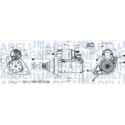 Starteris
                                MAGNETI MARELLI                                                063721470010, MAGNET