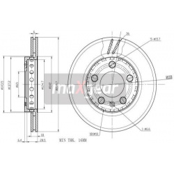 stabdžių diskas (1vnt)
                                MAXGEAR                                                19-0821, MAXG